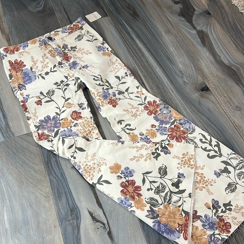 We The free high-rise stretch, flare, floral pants